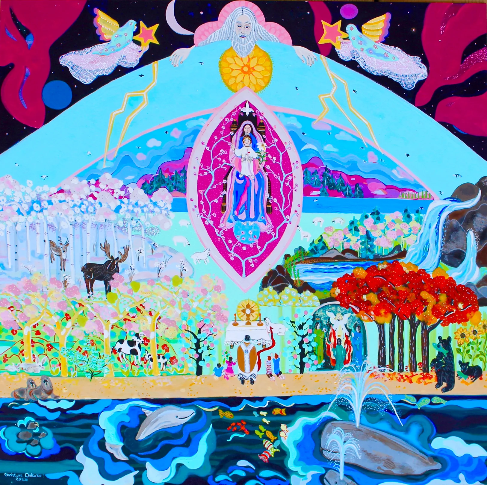 A Northern Canadian Nativity by Christine Oskirko
